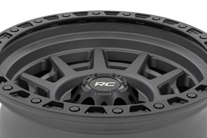 GMC Sierra 1500 Classic Wheel - Rough Country - 85 Series Simulated Beadlock - Gunmetal Gray/Black - 2007